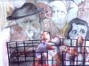 <em> Plener Nowy Targ</em><br>Gęsi na jarmarku<br>45x30 cm, gwasz/ collage<br>wł. miasta Nowy Targ